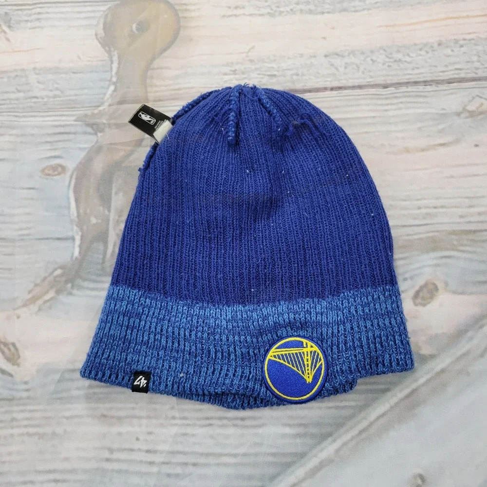 Golden State Warriors 47 Beand Beanie Hat Blue One Size Acrylic,  b40